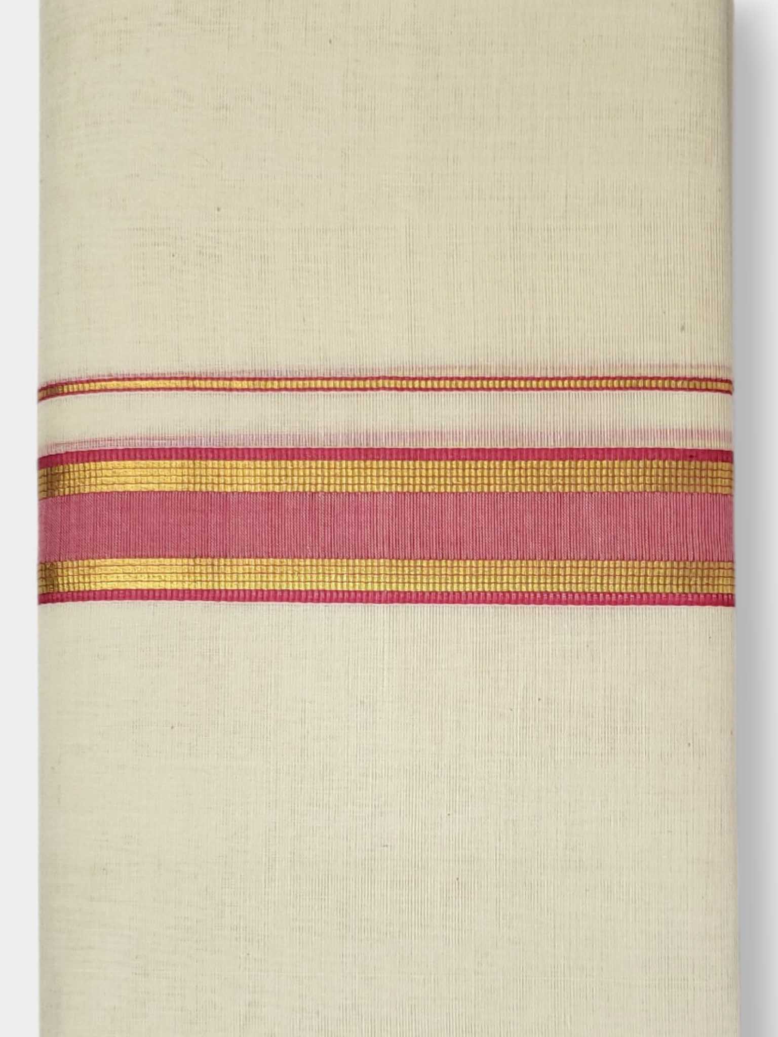 Kerala Balaramapuram Pure Cotton Handloom Mundu/Dhoti