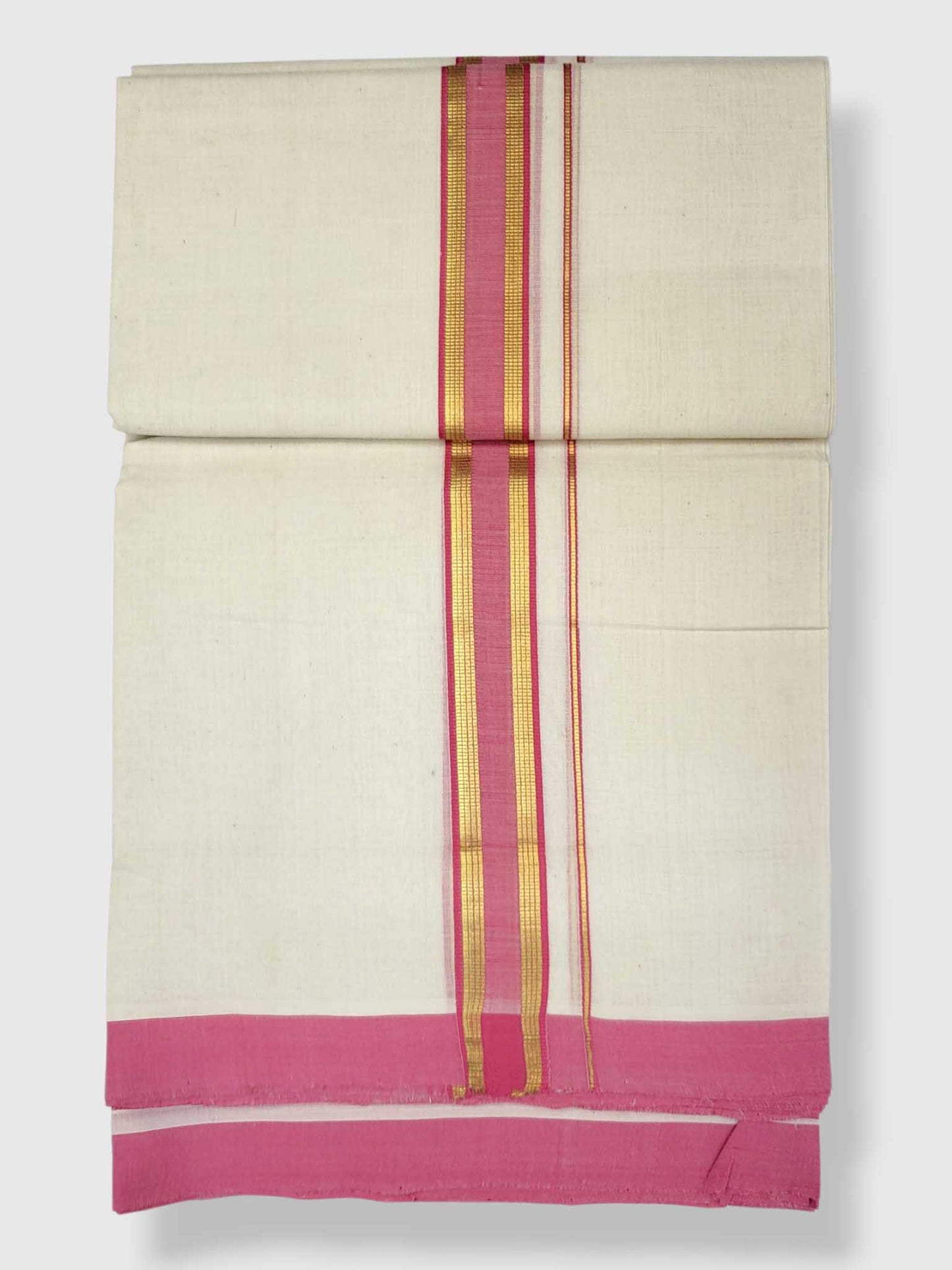 Kerala Balaramapuram Pure Cotton Handloom Mundu/Dhoti
