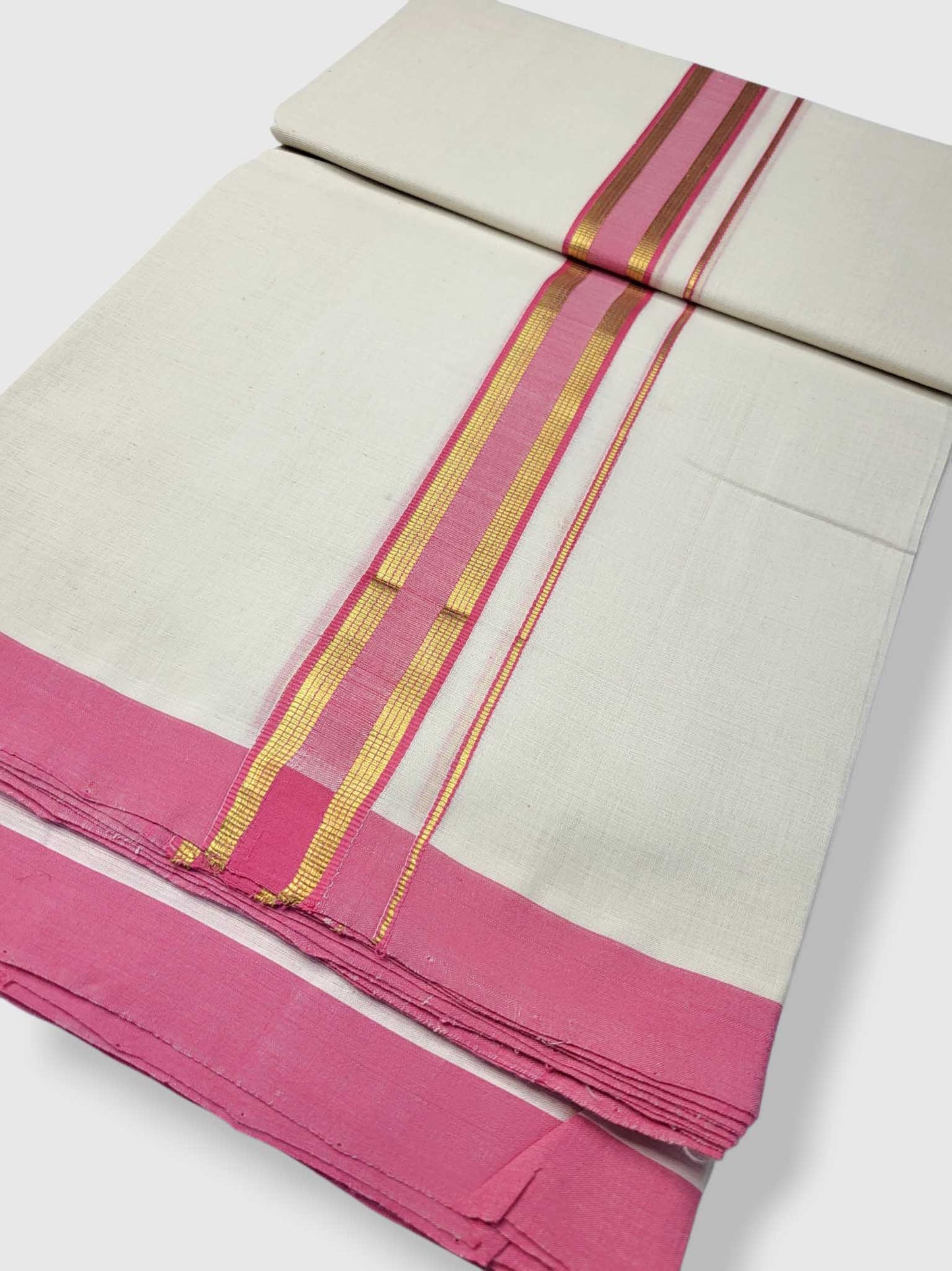 Kerala Balaramapuram Pure Cotton Handloom Mundu/Dhoti