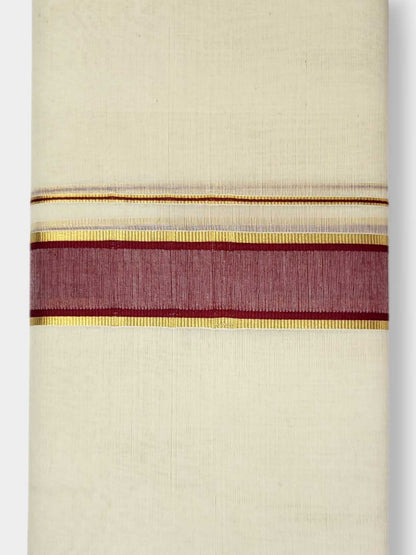 Kerala Balaramapuram Pure Cotton Handloom Mundu/Dhoti