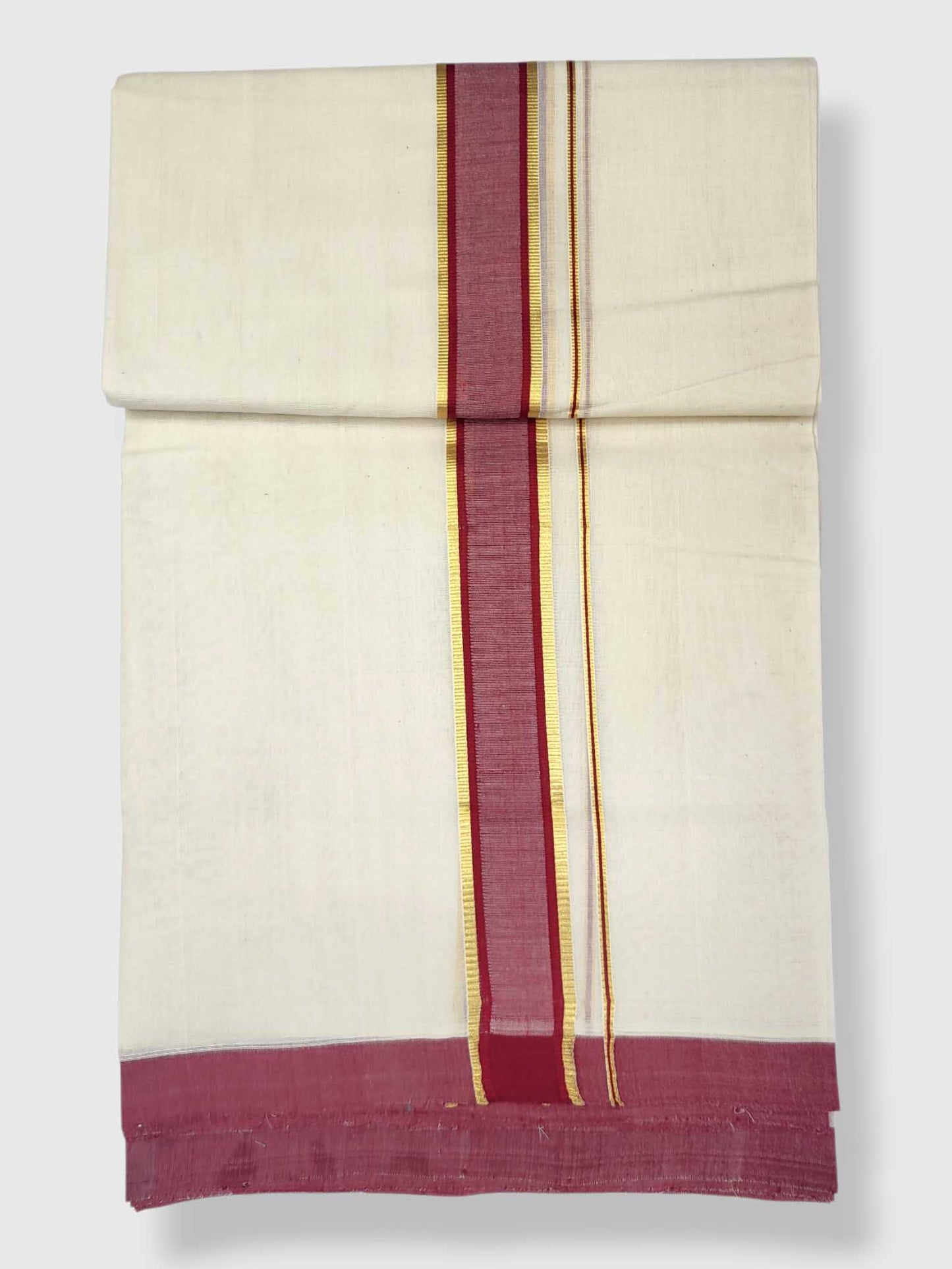 Kerala Balaramapuram Pure Cotton Handloom Mundu/Dhoti