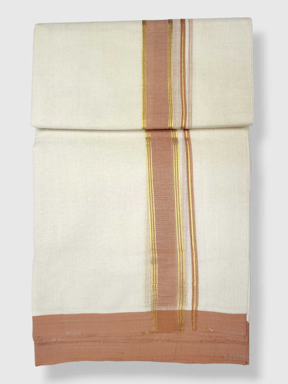 Kerala Balaramapuram Pure Cotton Handloom Mundu/Dhoti