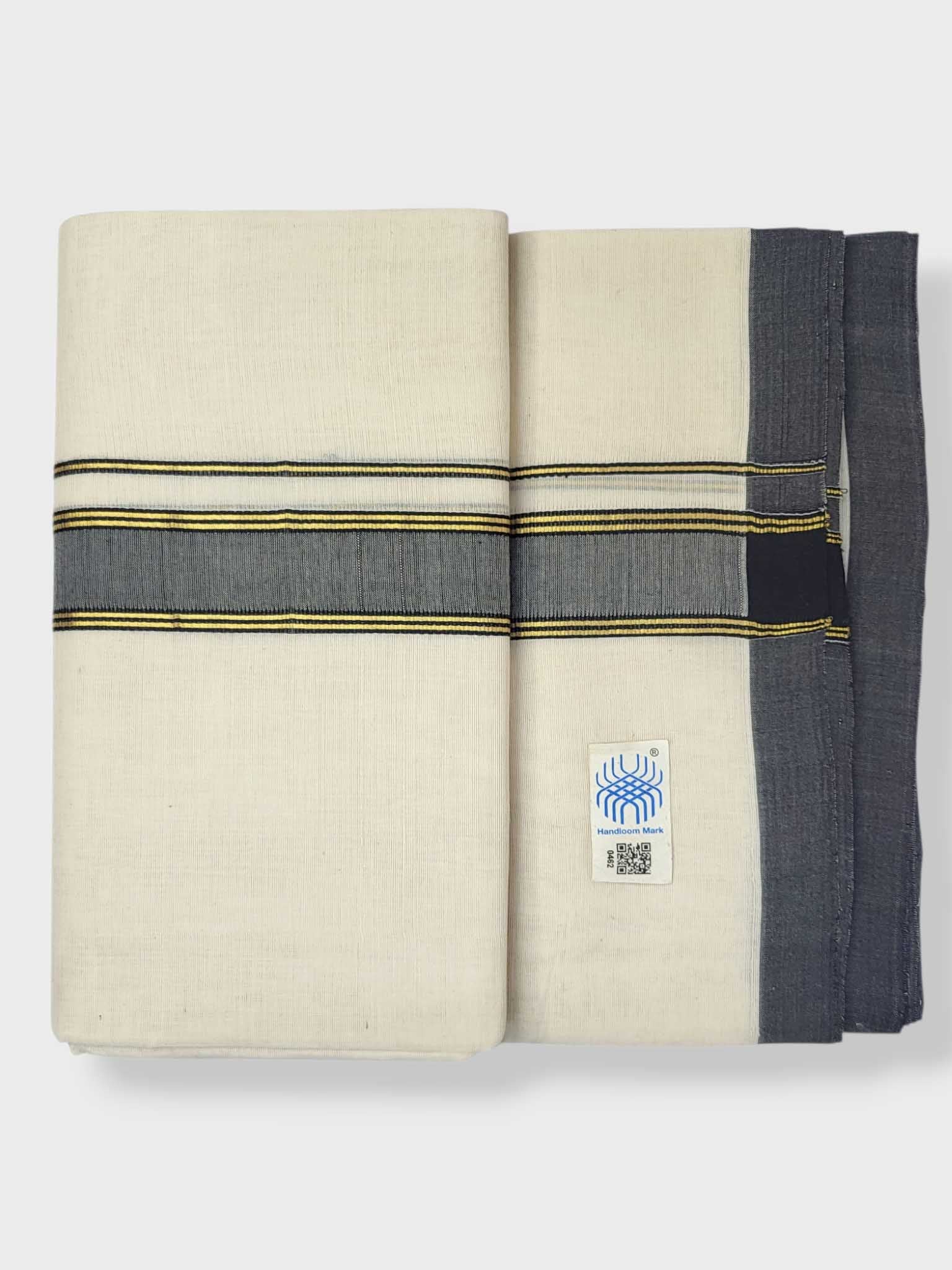 Kerala Balaramapuram Pure Cotton Handloom Mundu/Dhoti