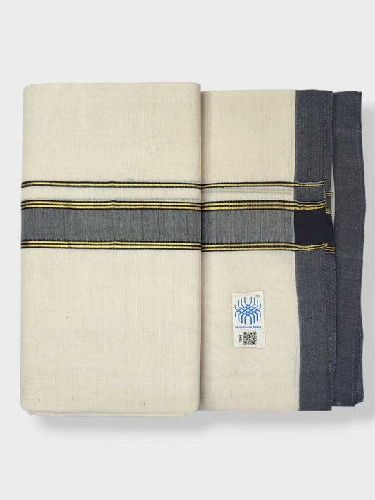 Kerala Balaramapuram Pure Cotton Handloom Mundu/Dhoti