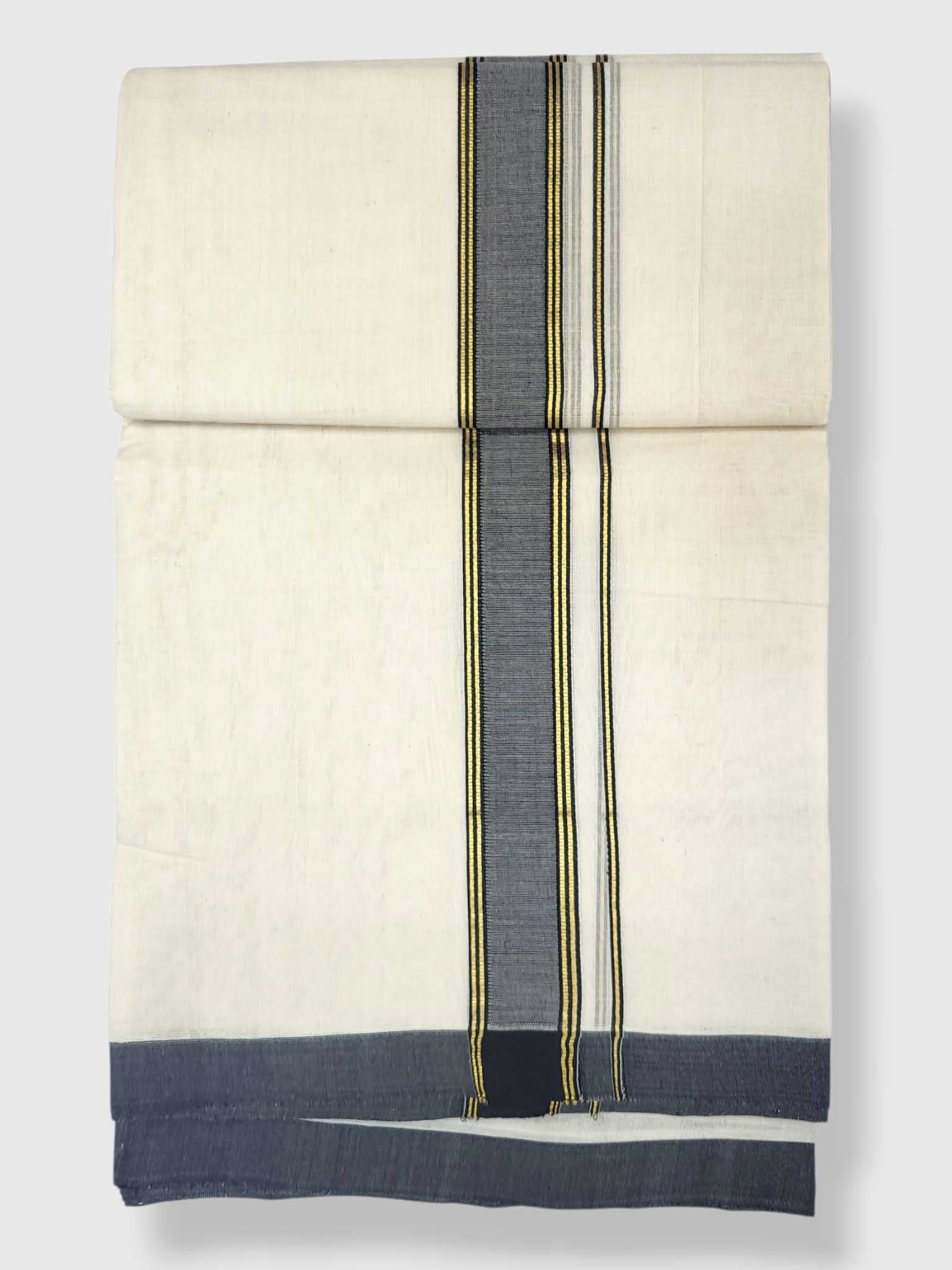 Kerala Balaramapuram Pure Cotton Handloom Mundu/Dhoti