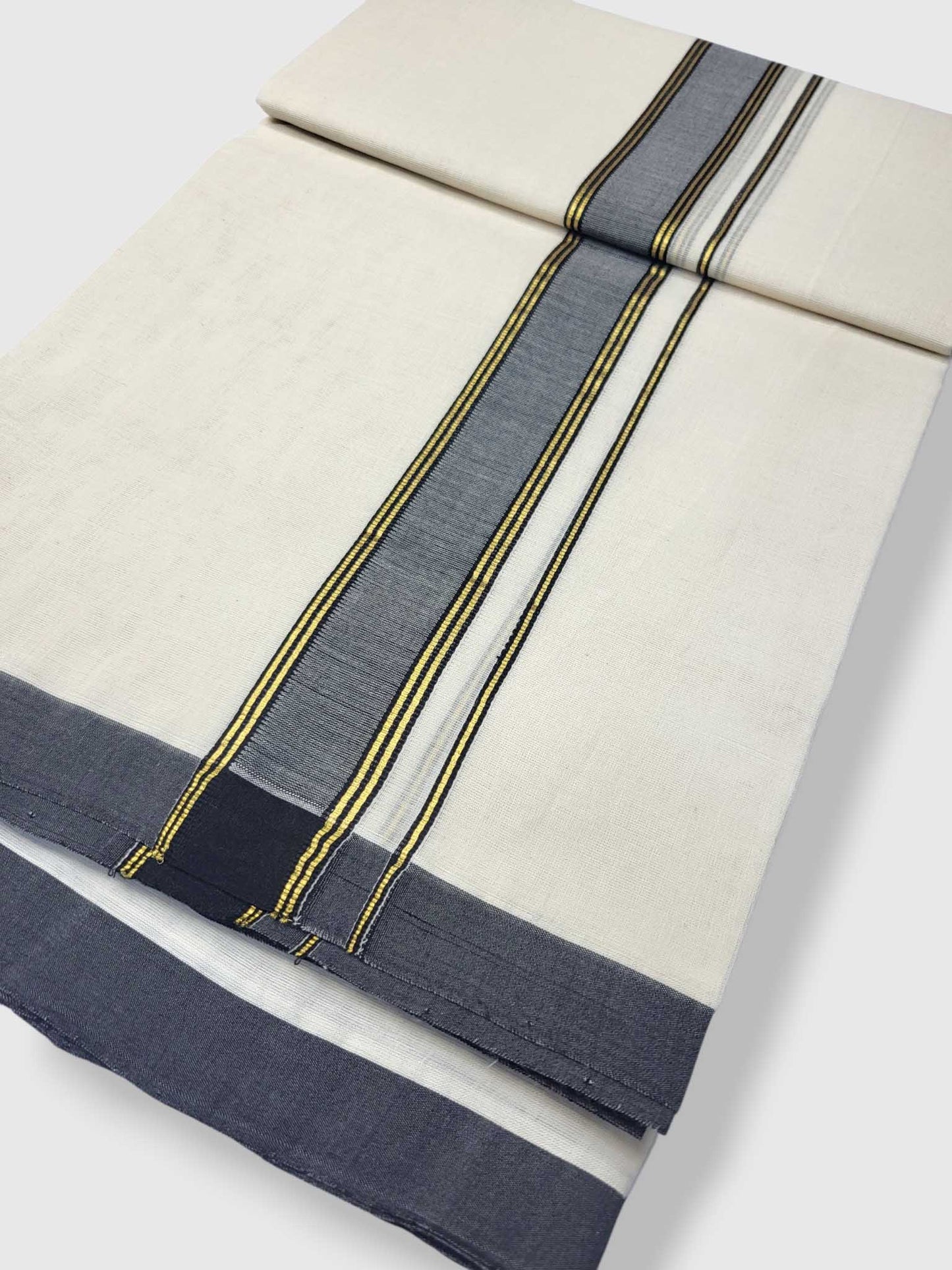 Kerala Balaramapuram Pure Cotton Handloom Mundu/Dhoti