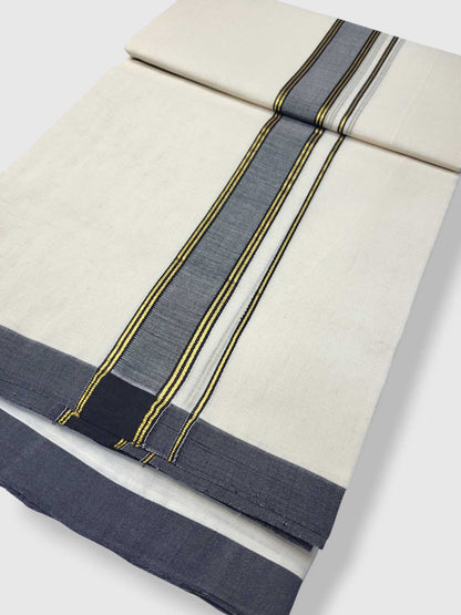 Kerala Balaramapuram Pure Cotton Handloom Mundu/Dhoti
