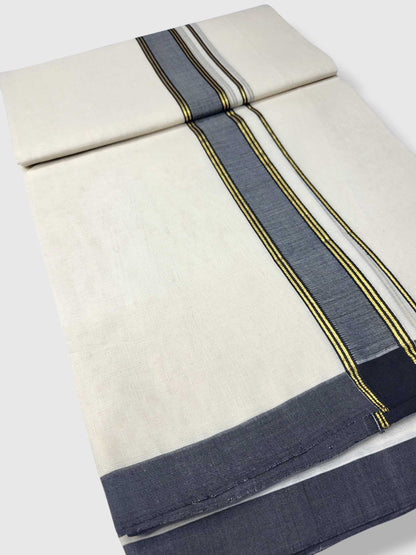 Kerala Balaramapuram Pure Cotton Handloom Mundu/Dhoti