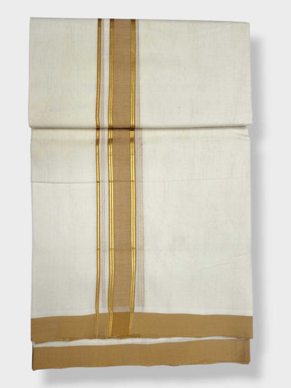 Kerala Balaramapuram Pure Cotton Handloom Mundu/Dhoti