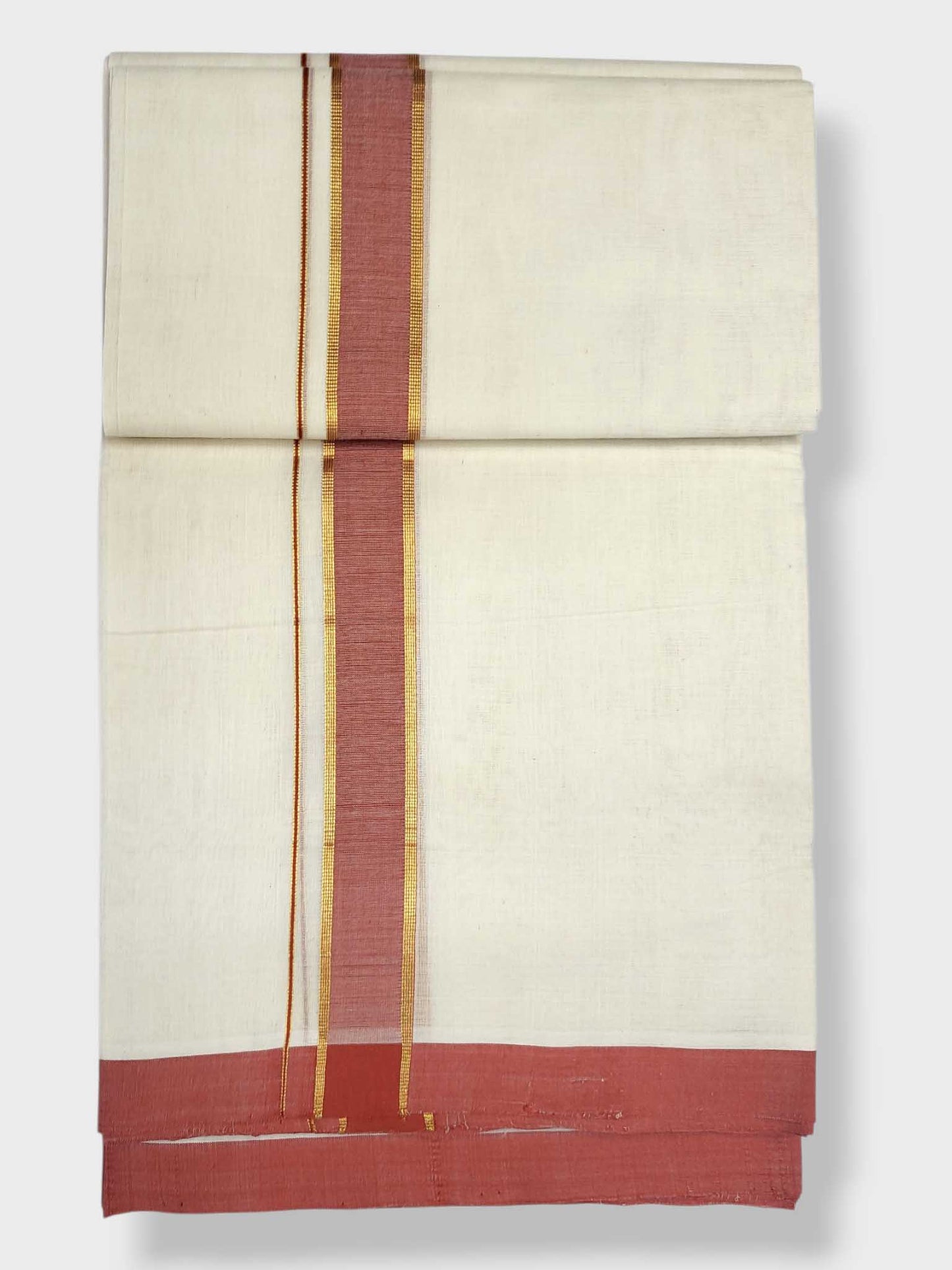 Kerala Balaramapuram Pure Cotton Handloom Mundu/Dhoti