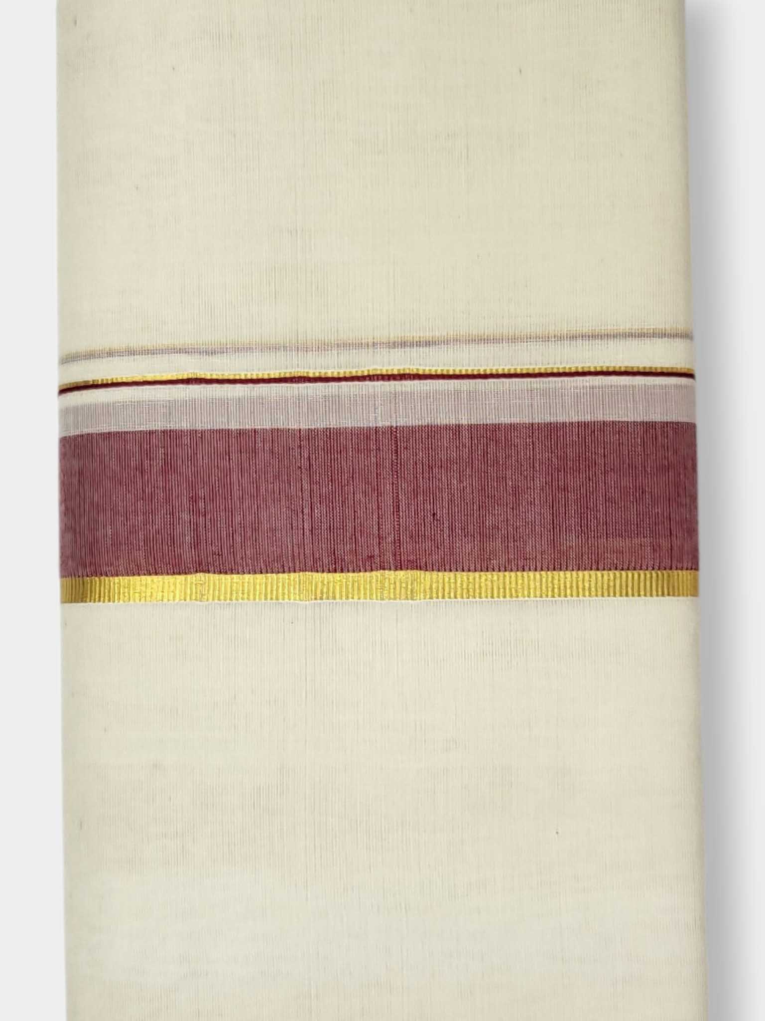 Kerala Balaramapuram Pure Cotton Handloom Mundu/Dhoti