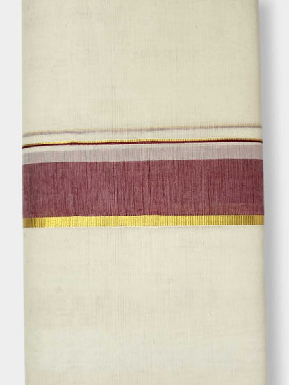 Kerala Balaramapuram Pure Cotton Handloom Mundu/Dhoti