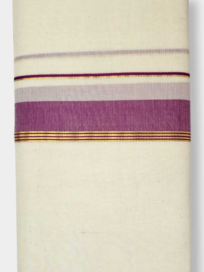 Kerala Balaramapuram Pure Cotton Handloom Mundu/Dhoti