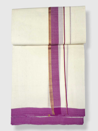 Kerala Balaramapuram Pure Cotton Handloom Mundu/Dhoti