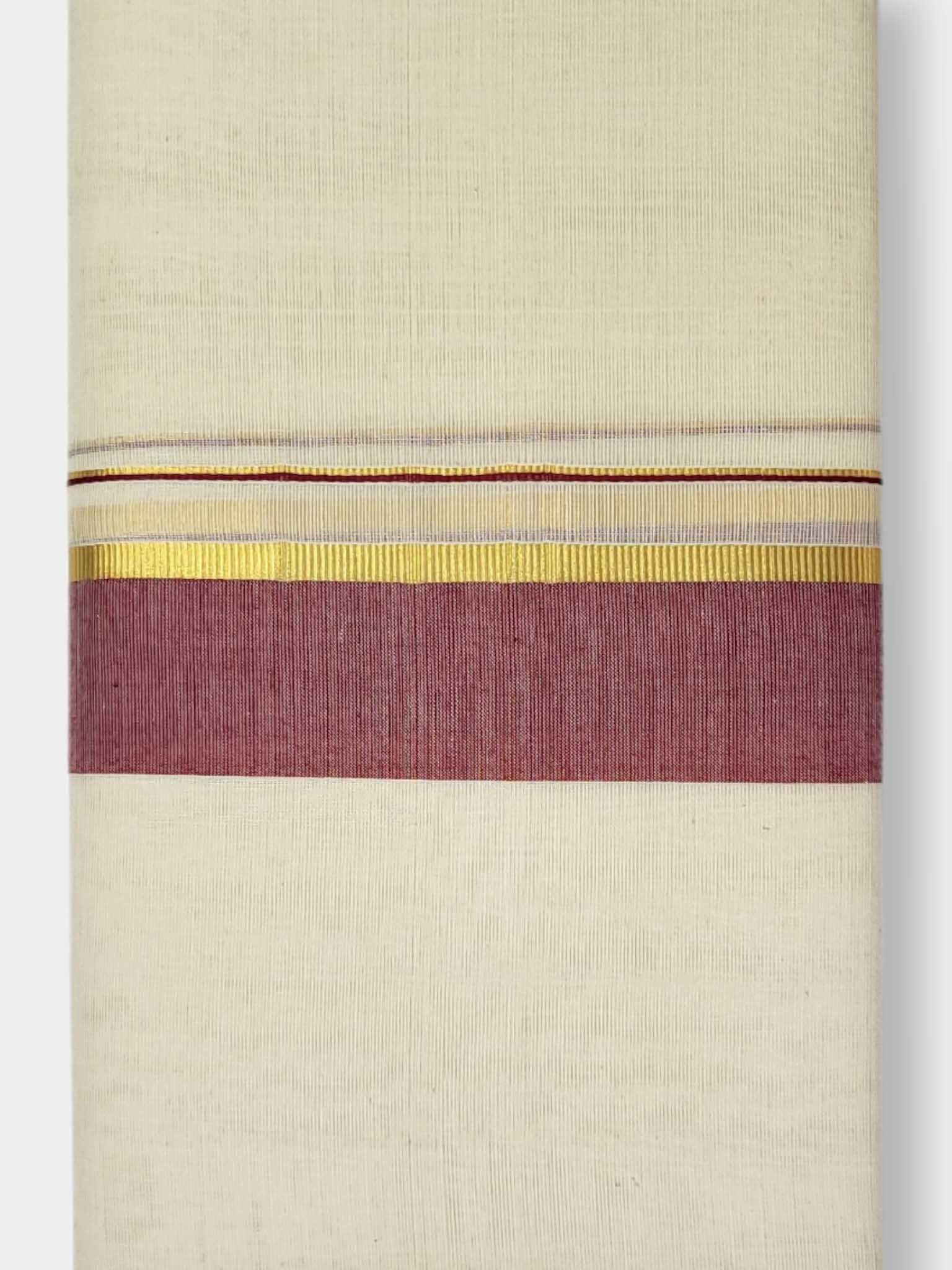 Kerala Balaramapuram Pure Cotton Handloom Mundu/Dhoti