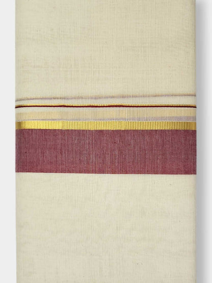 Kerala Balaramapuram Pure Cotton Handloom Mundu/Dhoti