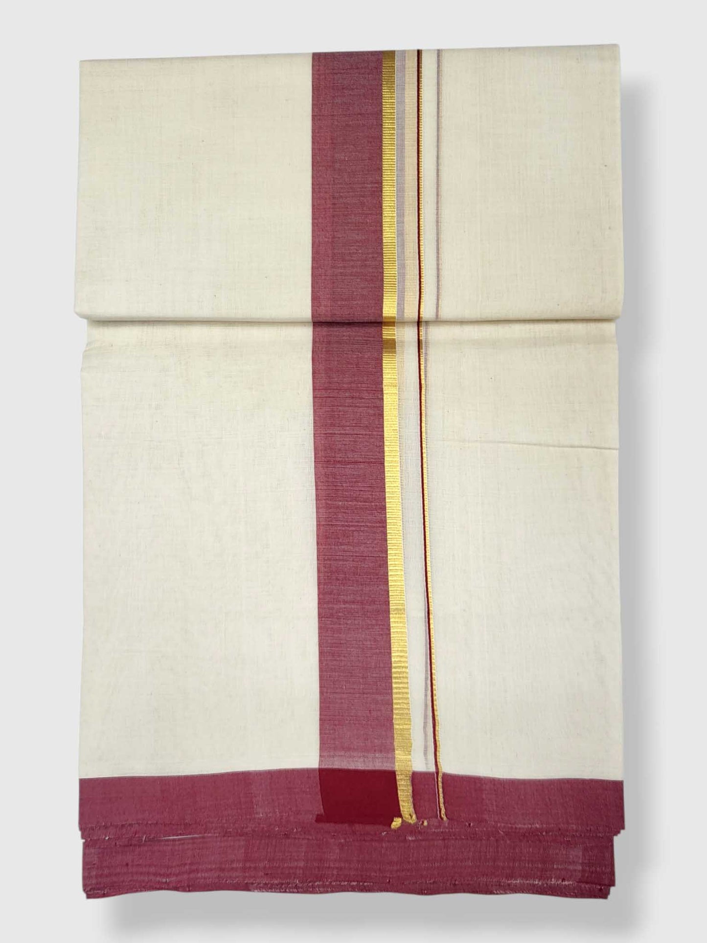 Kerala Balaramapuram Pure Cotton Handloom Mundu/Dhoti
