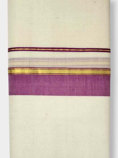 Kerala Balaramapuram Pure Cotton Handloom Mundu/Dhoti