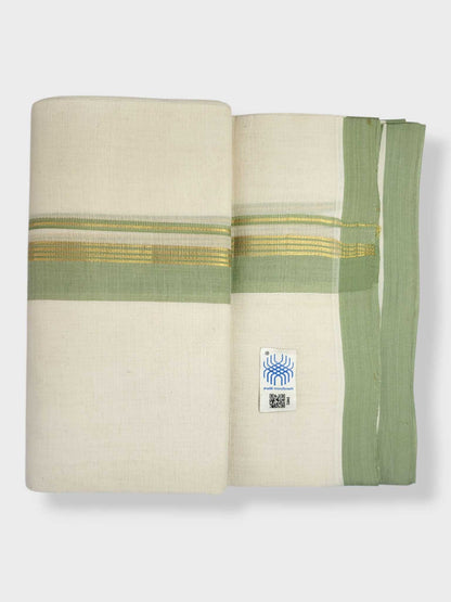 Kerala Balaramapuram Pure Cotton Handloom Mundu/Dhoti