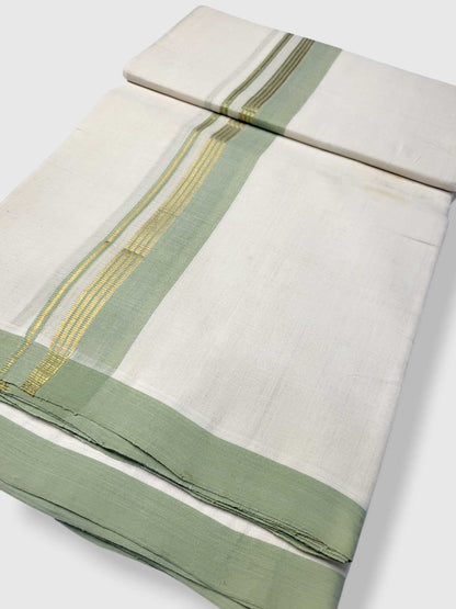 Kerala Balaramapuram Pure Cotton Handloom Mundu/Dhoti