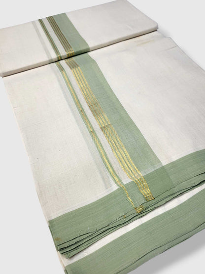 Kerala Balaramapuram Pure Cotton Handloom Mundu/Dhoti