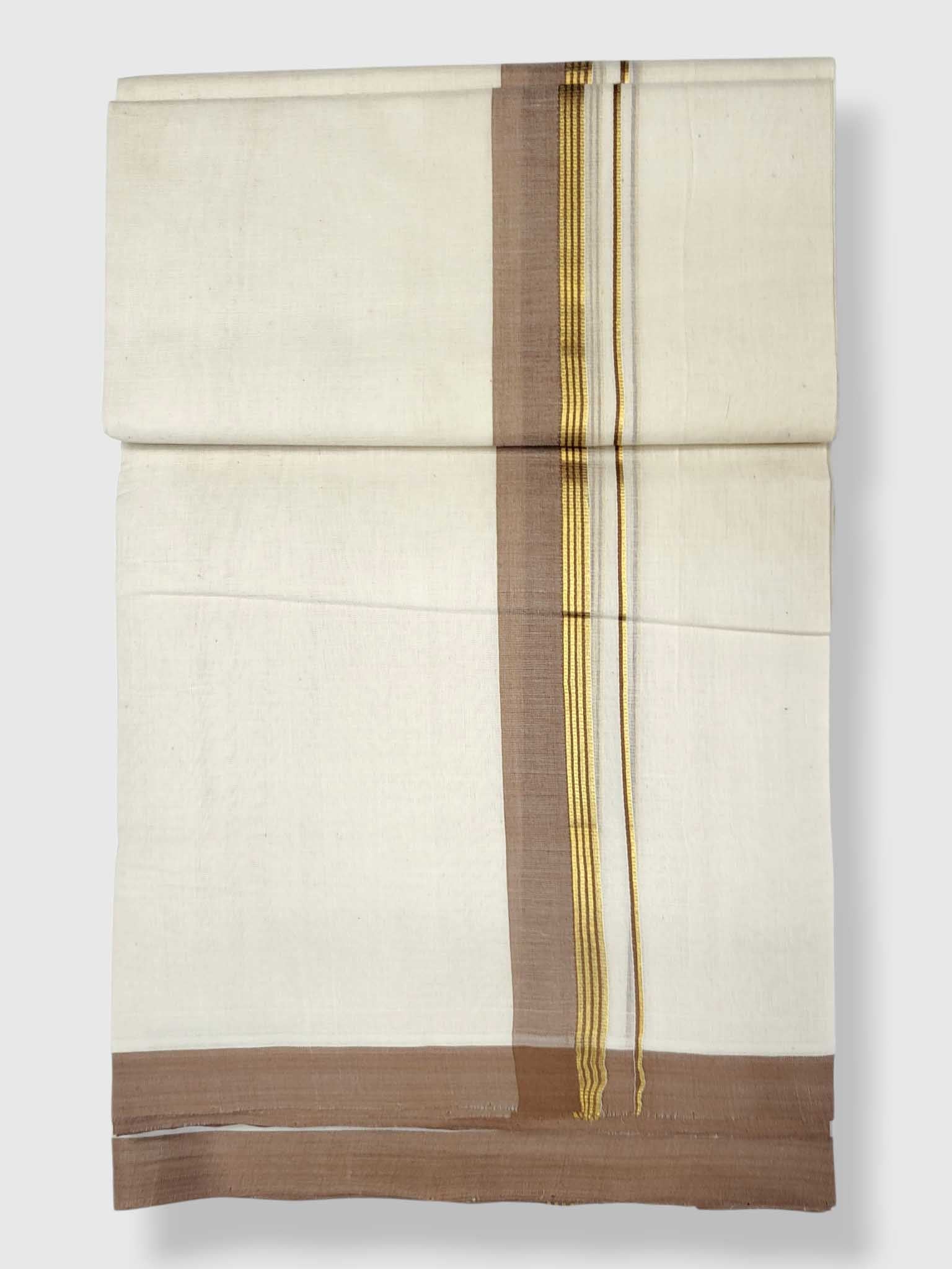 Kerala Balaramapuram Pure Cotton Handloom Mundu/Dhoti