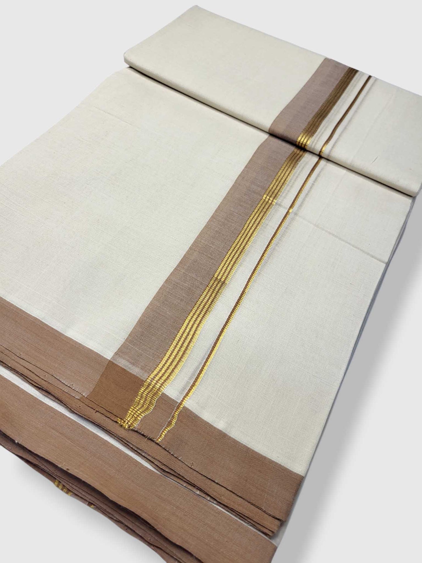 Kerala Balaramapuram Pure Cotton Handloom Mundu/Dhoti