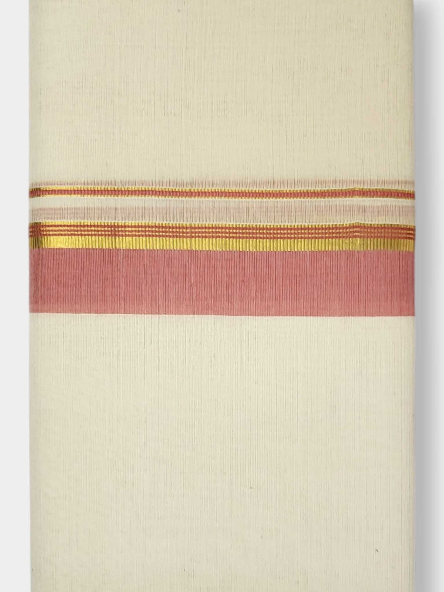 Kerala Balaramapuram Pure Cotton Handloom Mundu/Dhoti