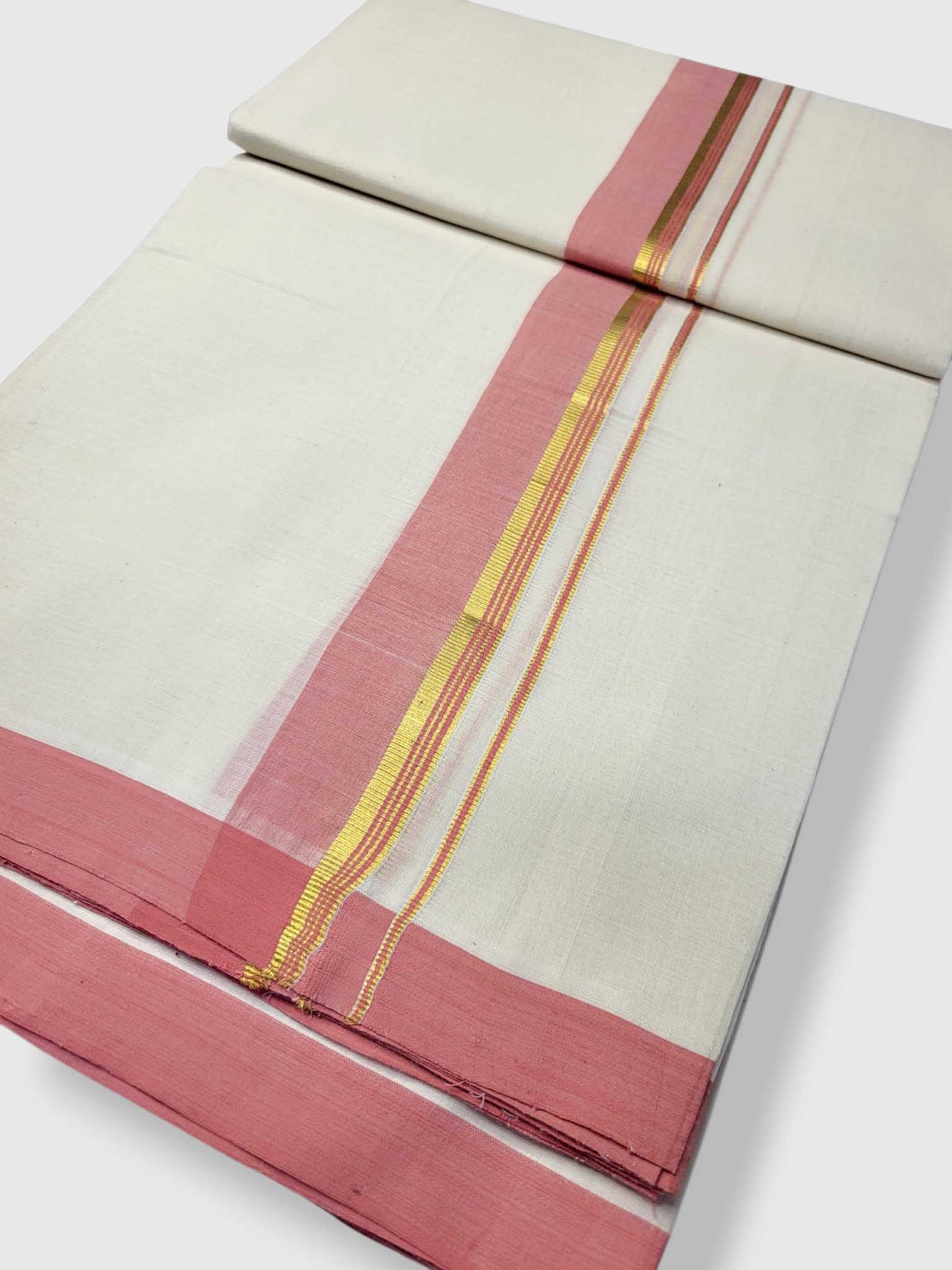 Kerala Balaramapuram Pure Cotton Handloom Mundu/Dhoti