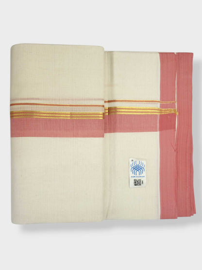 Kerala Balaramapuram Pure Cotton Handloom Mundu/Dhoti