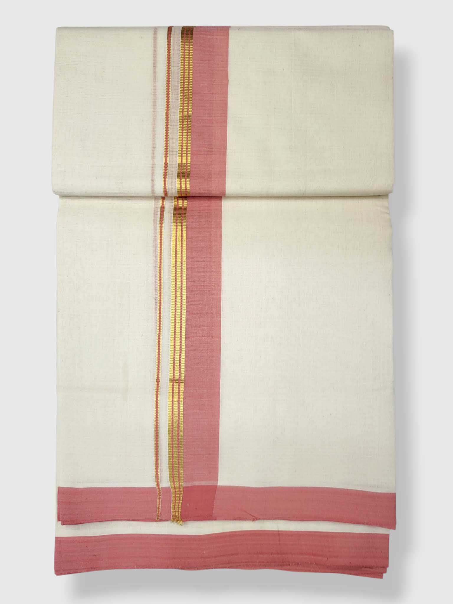 Kerala Balaramapuram Pure Cotton Handloom Mundu/Dhoti