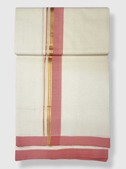 Kerala Balaramapuram Pure Cotton Handloom Mundu/Dhoti