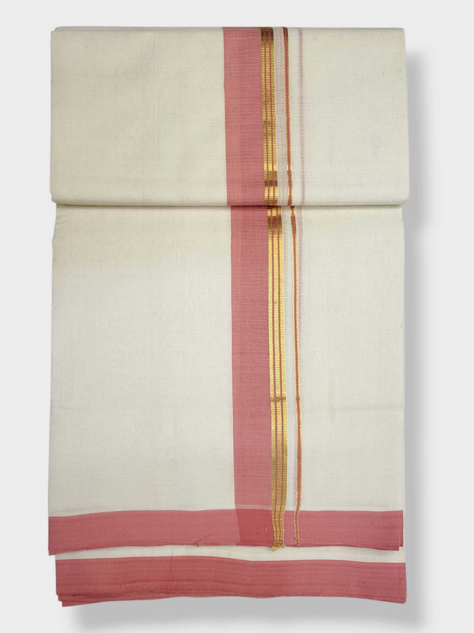 Kerala Balaramapuram Pure Cotton Handloom Mundu/Dhoti