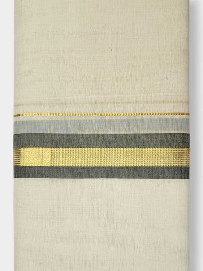 Kerala Balaramapuram Pure Cotton Handloom Mundu/Dhoti