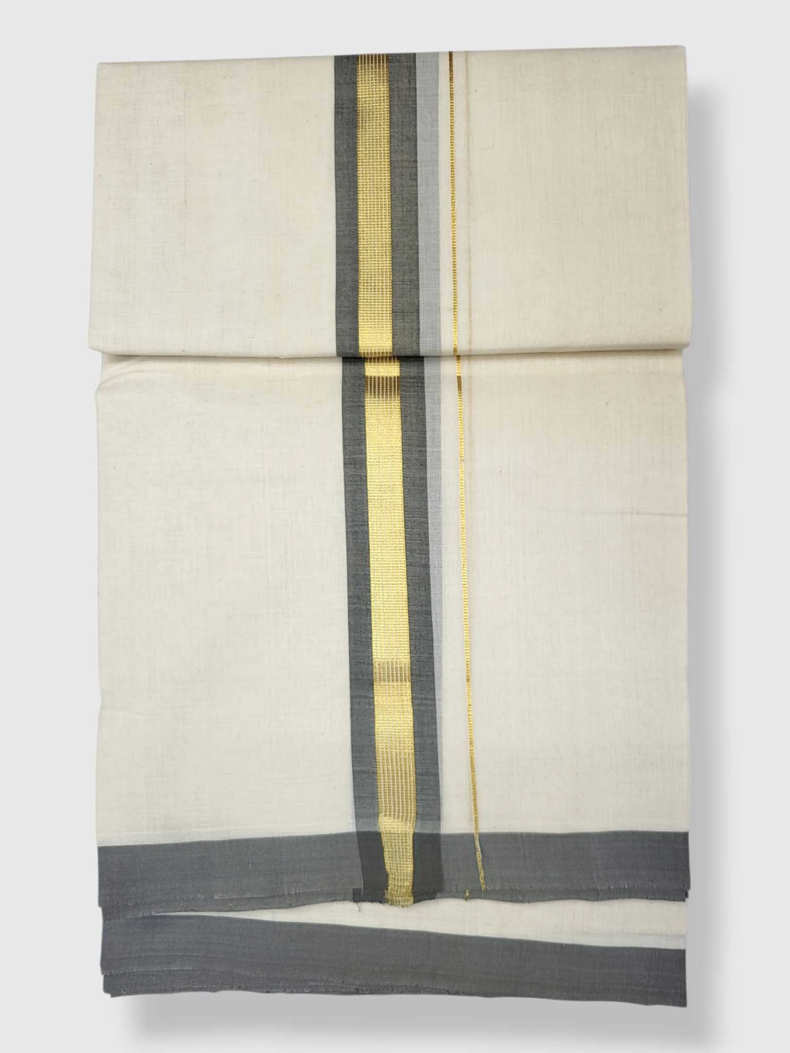 Kerala Balaramapuram Pure Cotton Handloom Mundu/Dhoti