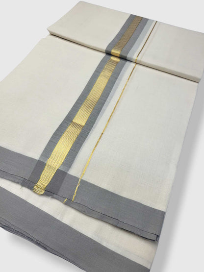 Kerala Balaramapuram Pure Cotton Handloom Mundu/Dhoti