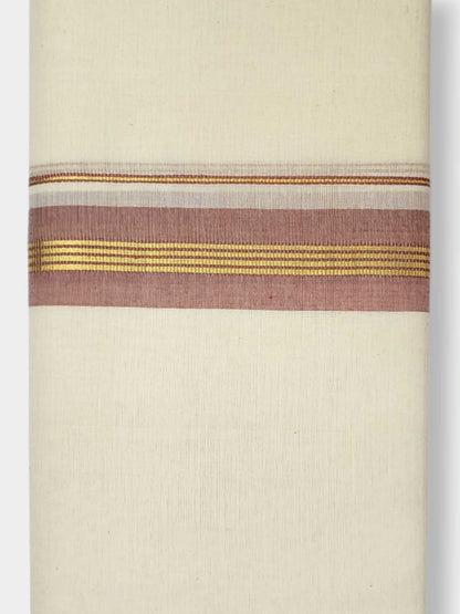 Kerala Balaramapuram Pure Cotton Handloom Mundu/Dhoti