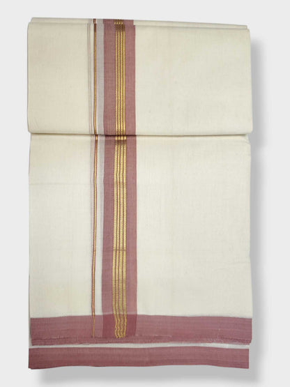 Kerala Balaramapuram Pure Cotton Handloom Mundu/Dhoti