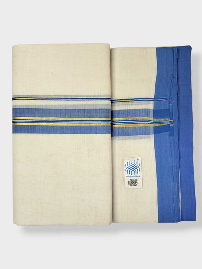 Kerala Balaramapuram Pure Cotton Handloom Mundu/Dhoti