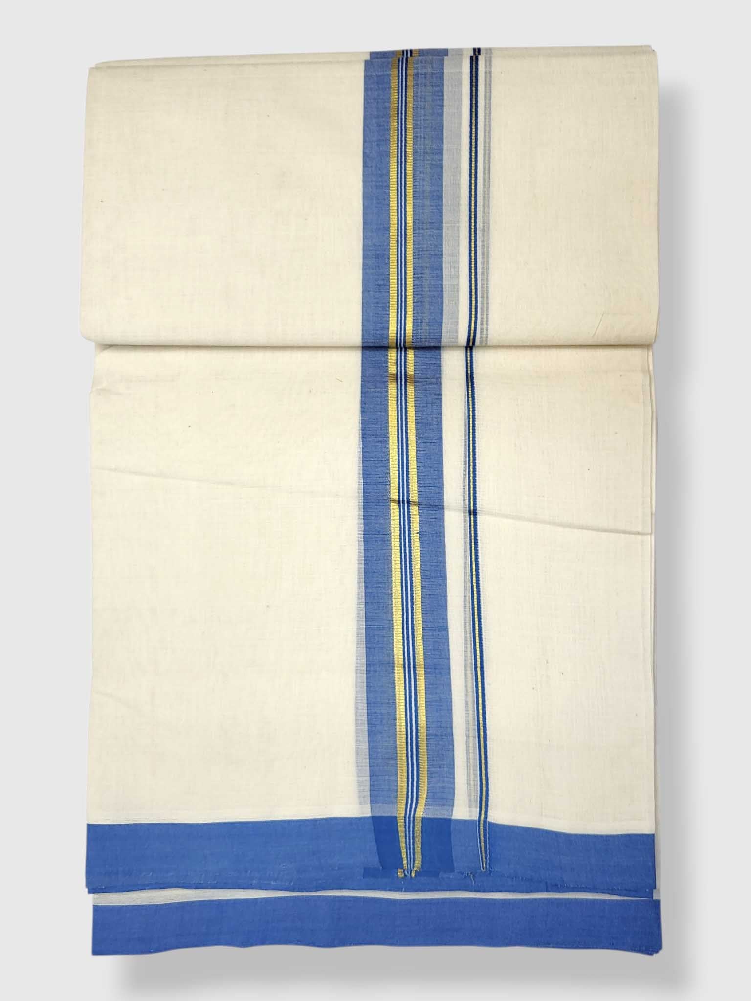 Kerala Balaramapuram Pure Cotton Handloom Mundu/Dhoti