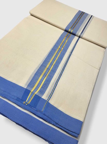 Kerala Balaramapuram Pure Cotton Handloom Mundu/Dhoti