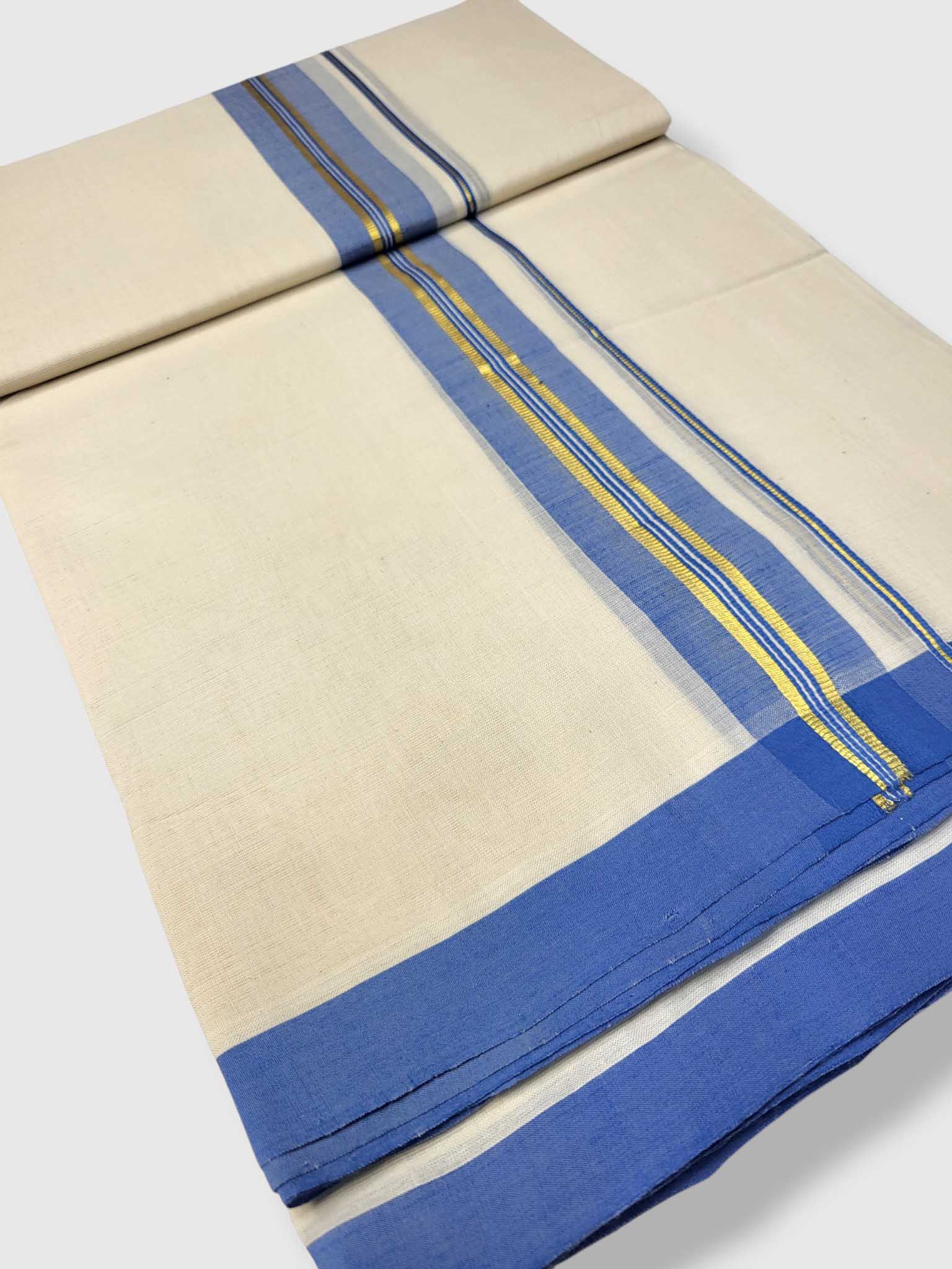 Kerala Balaramapuram Pure Cotton Handloom Mundu/Dhoti