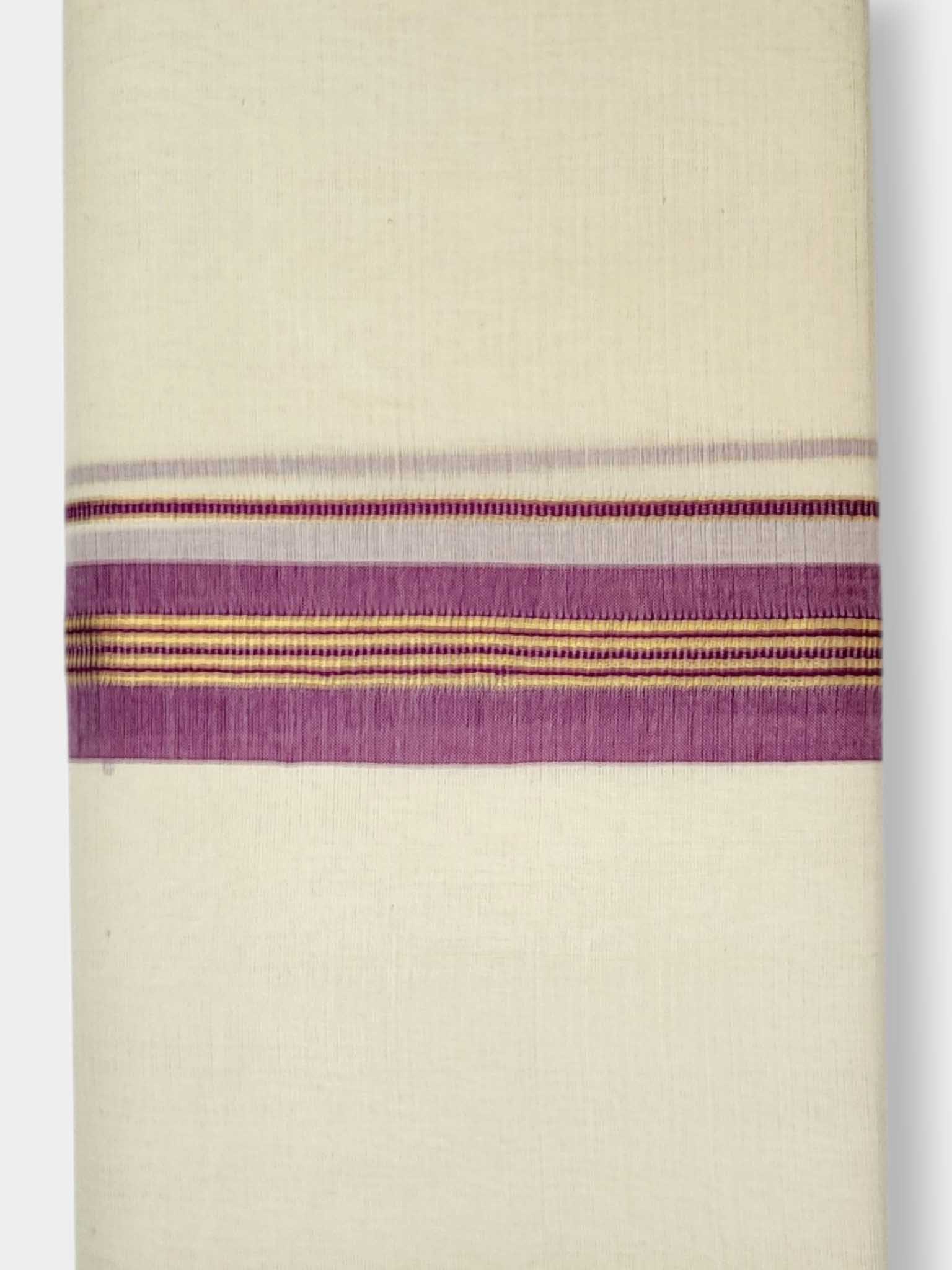 Kerala Balaramapuram Pure Cotton Handloom Mundu/Dhoti