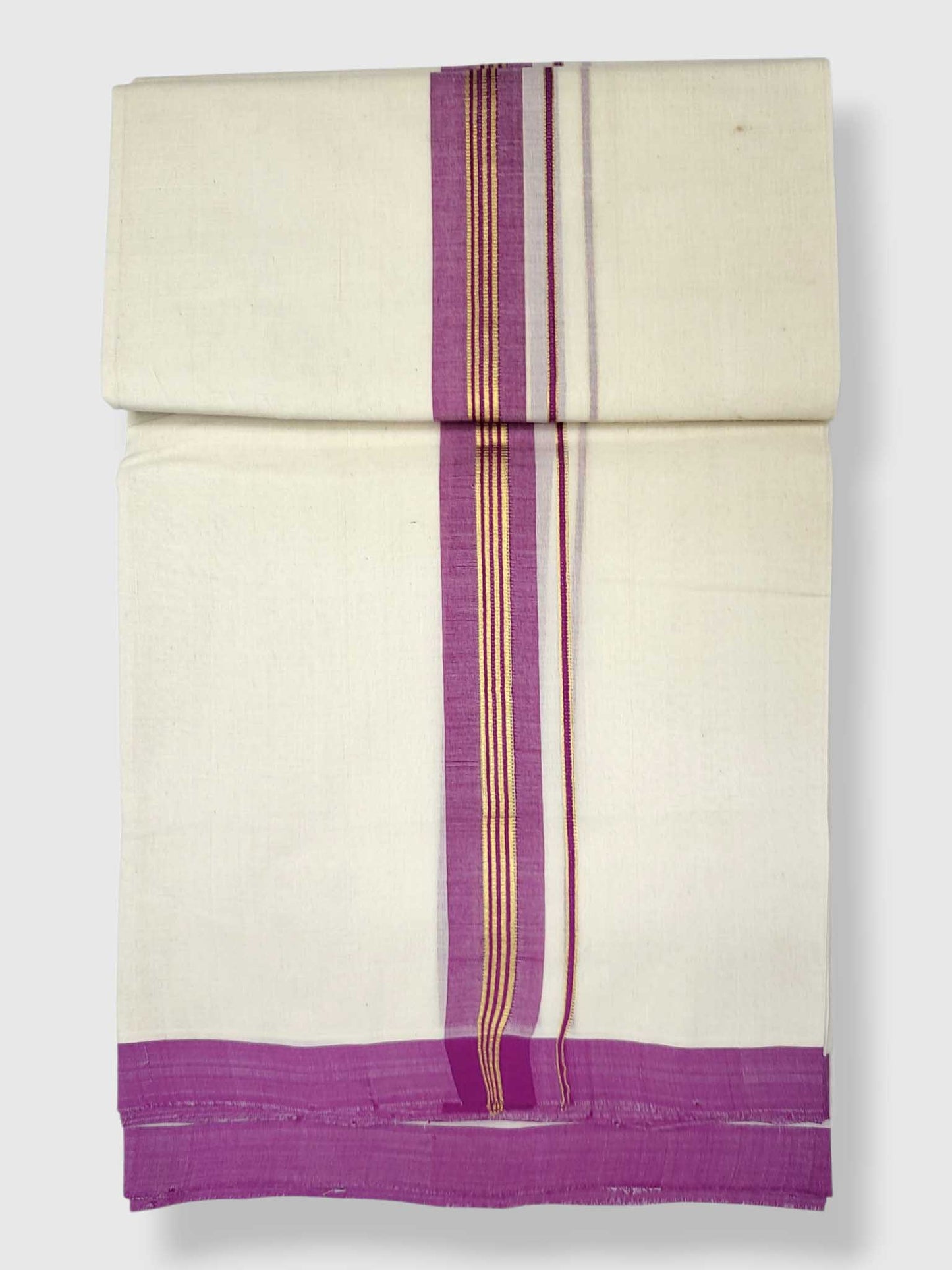 Kerala Balaramapuram Pure Cotton Handloom Mundu/Dhoti