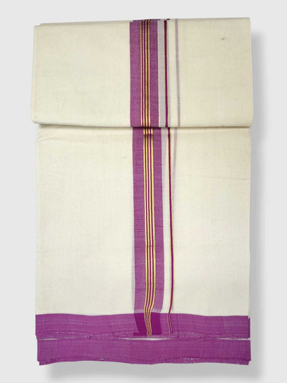 Kerala Balaramapuram Pure Cotton Handloom Mundu/Dhoti