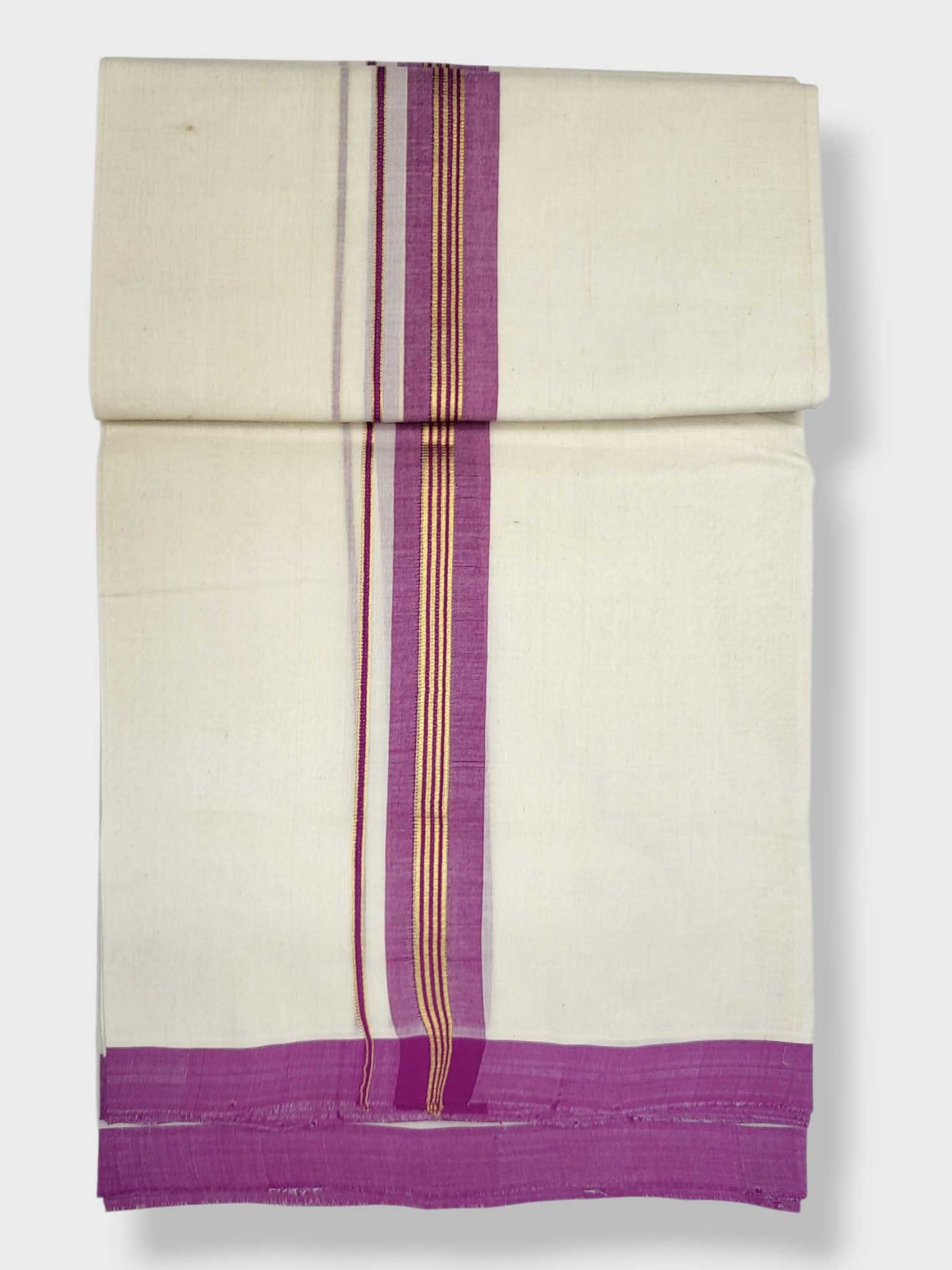 Kerala Balaramapuram Pure Cotton Handloom Mundu/Dhoti