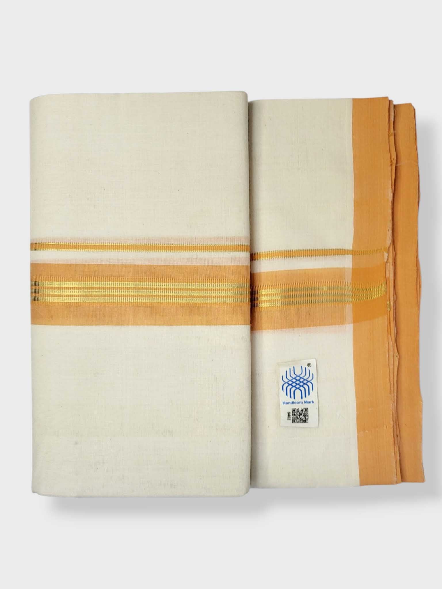 Kerala Balaramapuram Pure Cotton Handloom Mundu/Dhoti