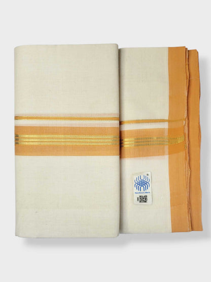 Kerala Balaramapuram Pure Cotton Handloom Mundu/Dhoti