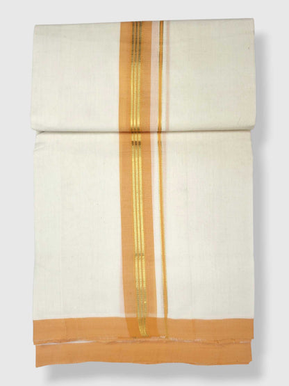 Kerala Balaramapuram Pure Cotton Handloom Mundu/Dhoti