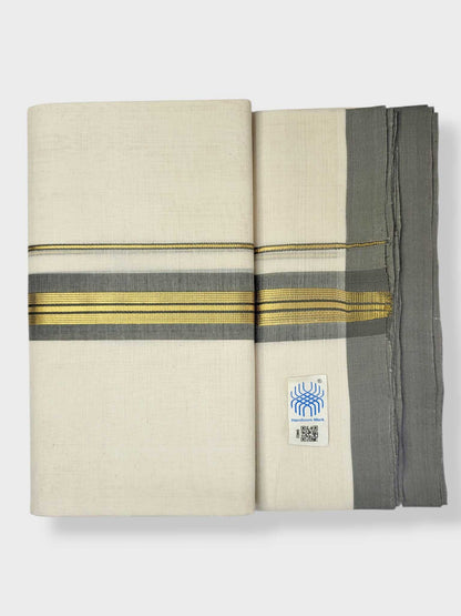 Kerala Balaramapuram Pure Cotton Handloom Mundu/Dhoti